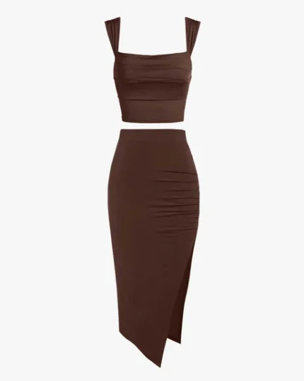 Side Slit Skirt Co-Ord Set for Women