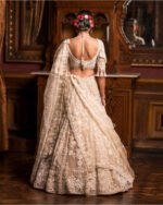 beige ivory lehenga set
